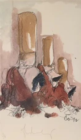 リトグラフ Oldenburg - Fagends Carved in Rock, Fagend Canyon