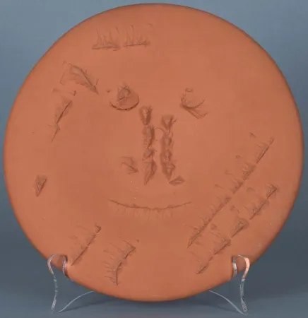 セラミック Picasso - Visage de face (Full-face Face), 1963