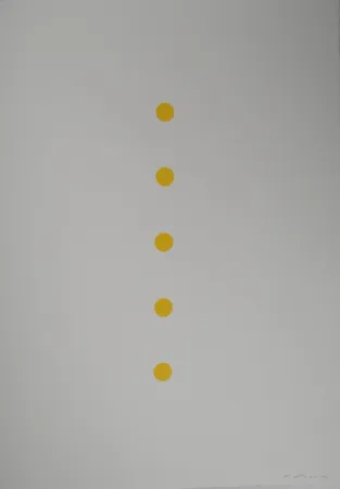 リトグラフ Prantl - Alignement Jaune 