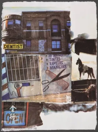 シルクスクリーン Rauschenberg - L.A. Uncovered #10