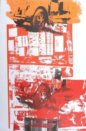 シルクスクリーン Rauschenberg - Read-Bleed