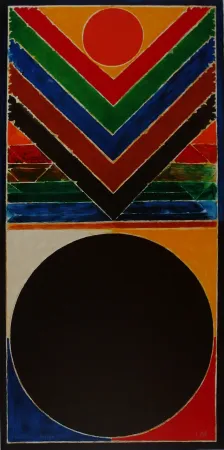 リトグラフ Raza - Arbre et Bindu