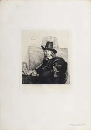 輪転グラビア印刷 Rembrandt - Portrait de Jean Asselyn