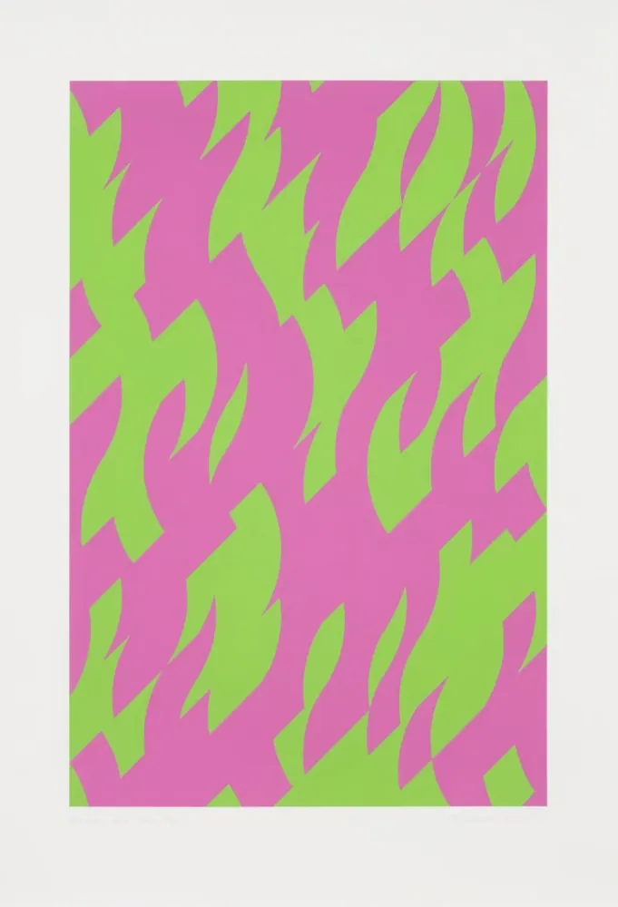 シルクスクリーン Riley - Magenta and Green