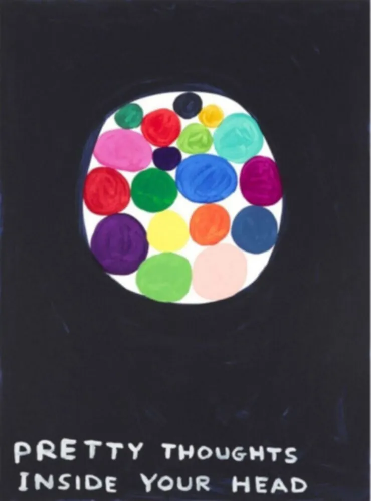 シルクスクリーン Shrigley - Pretty Thoughts Inside Your Head