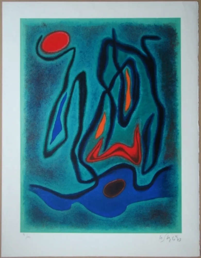 リトグラフ Singier - Composition