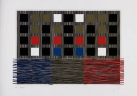 シルクスクリーン Soto - Sans titre