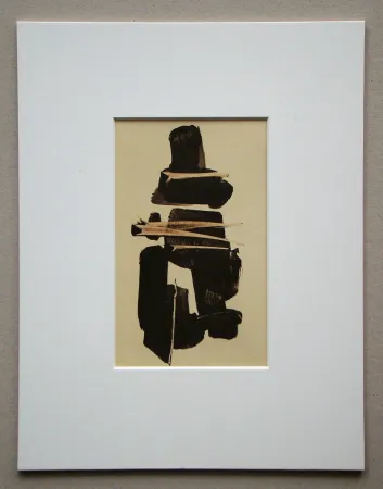 オフセット Soulages (After) - Lavis au brou de noix