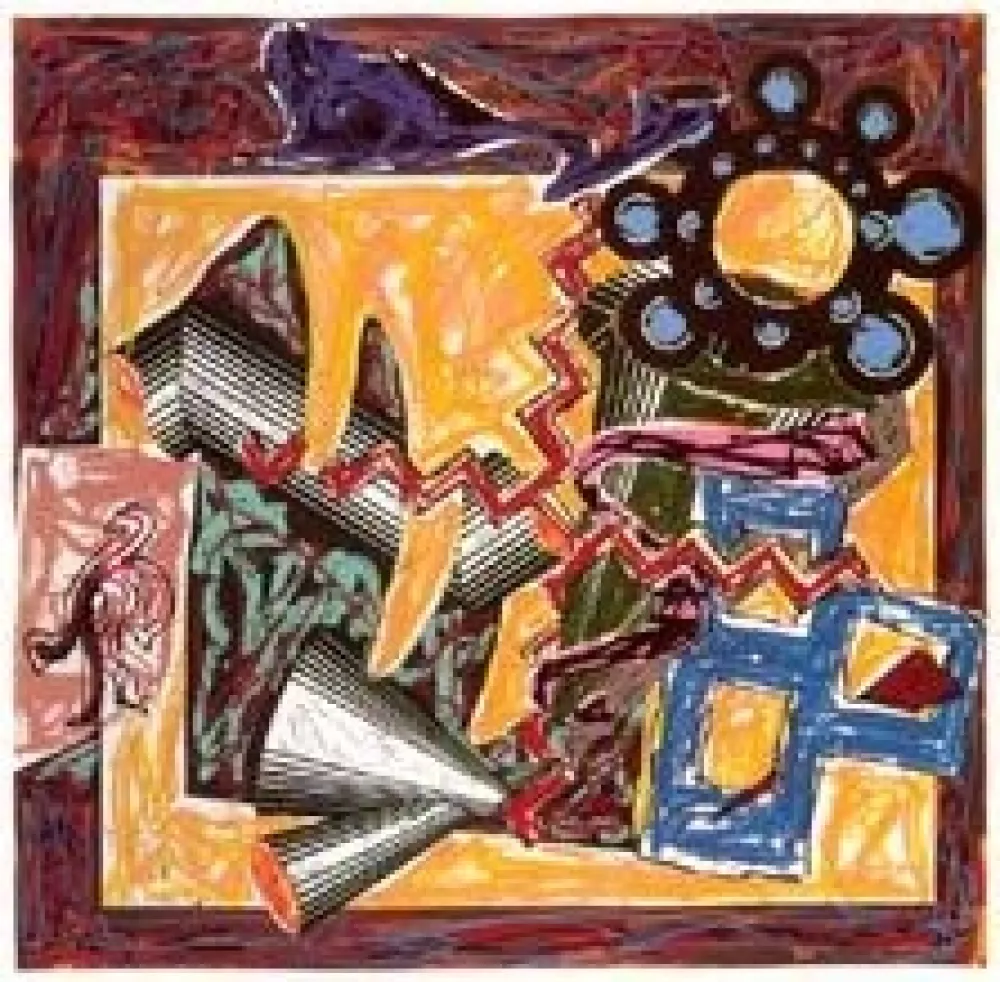 シルクスクリーン Stella -  THEN CAME A FIRE AND BURNT THE STICK 