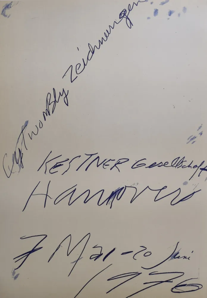 技術的なありません Twombly - Zeichnungen. Kestner Gesellschaft Hannover 7 Mai – 20 Juni 1976.