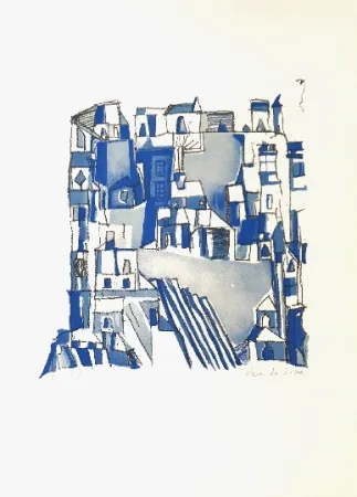 リトグラフ Vieira Da Silva - Sans titre 6