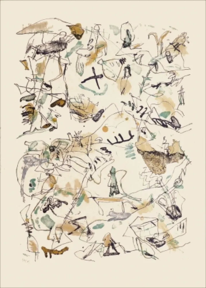 リトグラフ Voss - Sans titre n°77