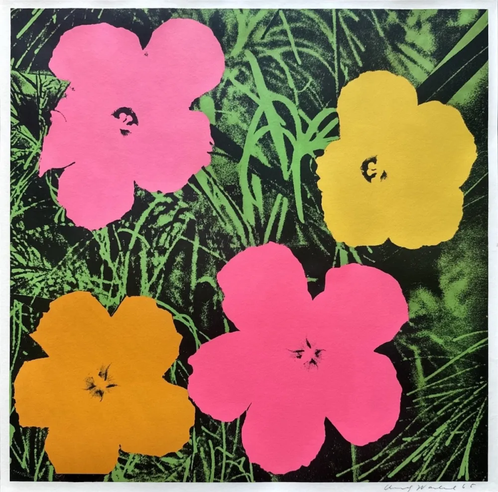 リトグラフ Warhol - Flowers