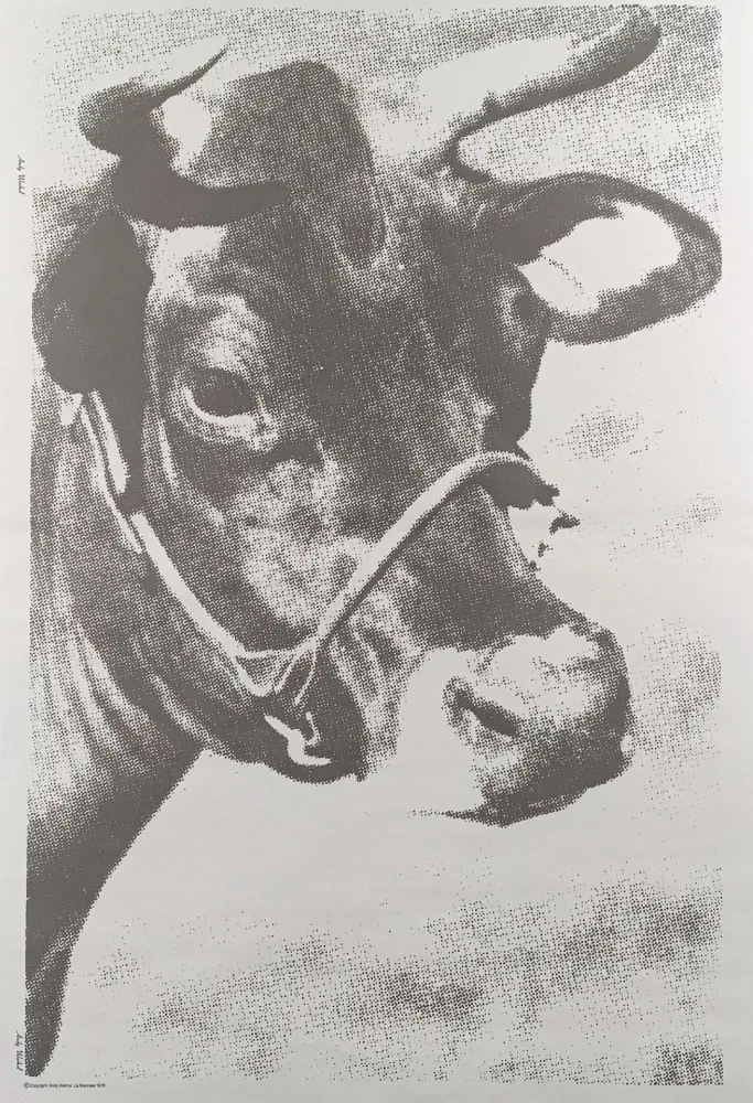 リトグラフ Warhol - Venice Biennale COW