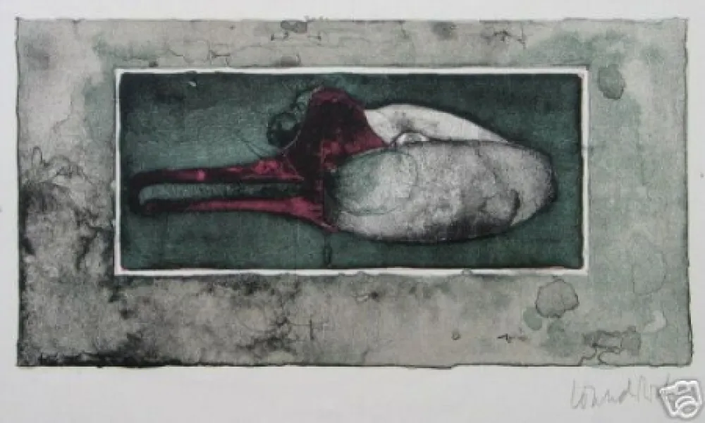 リトグラフ Wunderlich - Schwanenkopf