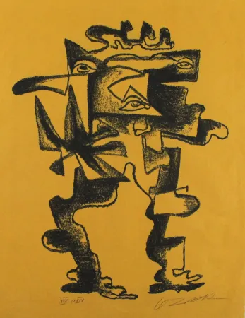 リトグラフ Zadkine - Le regard multiple